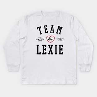 TEAM LEXIE GREY Kids Long Sleeve T-Shirt